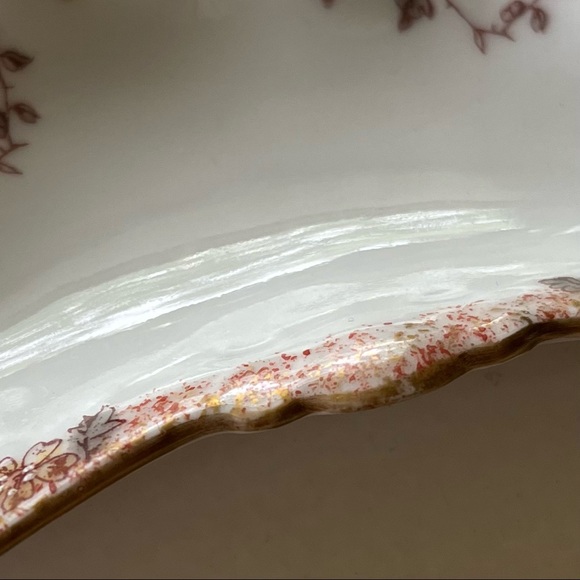 Limoges A. Lanternier Porcelain Bone Trinket Dish Hand-painted France 1890s VTG - Picture 4 of 7